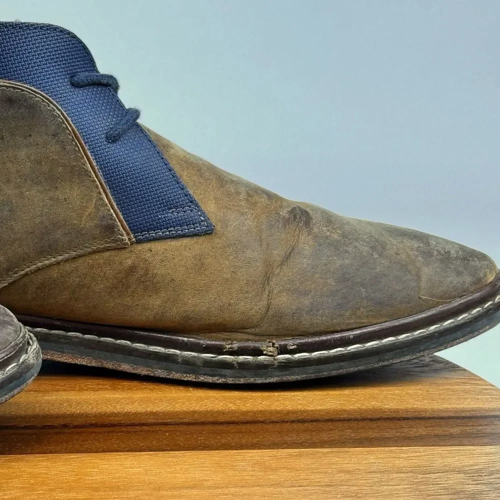Mens Cole Haan‎ Cambridge Brown Leather Casual Ankle Chukka Boots Size 8.5 M
